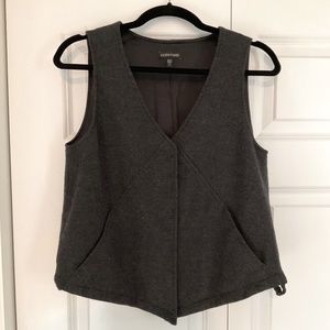 Eileen Fisher wool vest with silk lining size xs